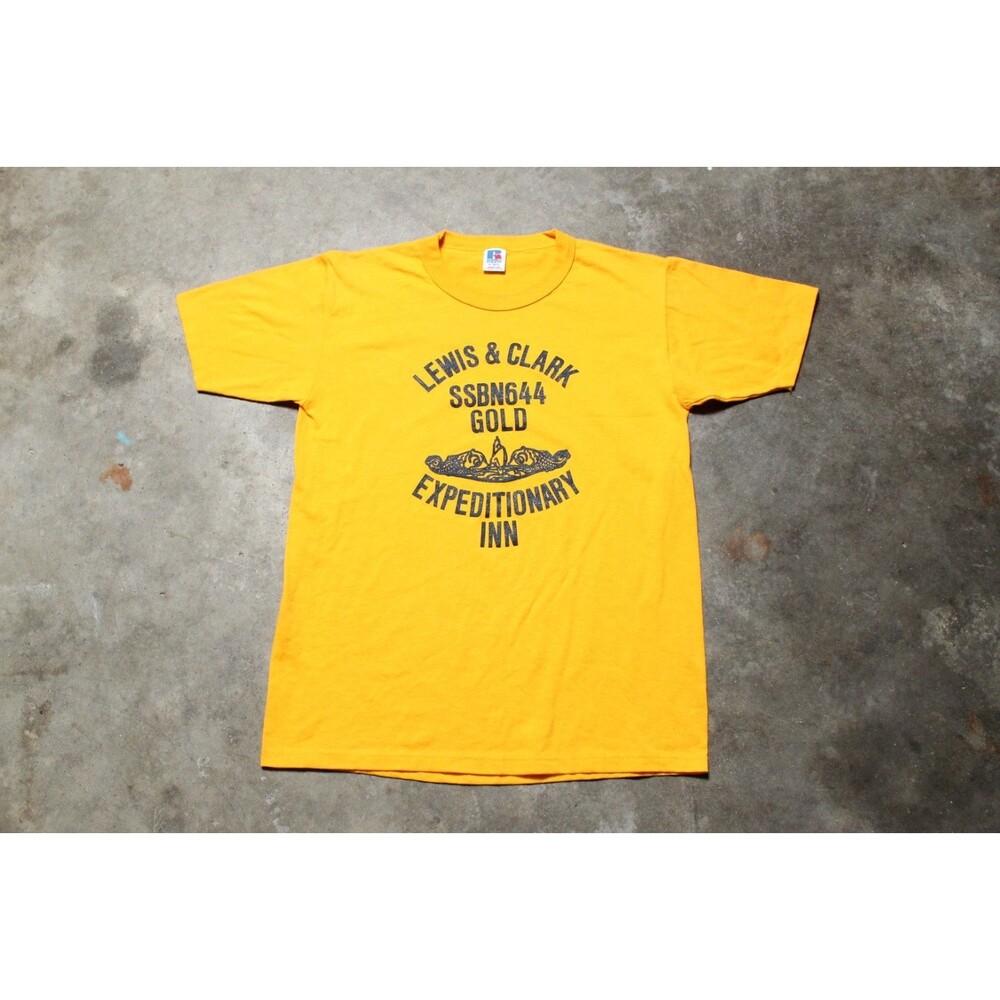 Vintage 90s Russell Athletic USA-Made Lewis & Clark Expeditionary Inn T-Shirt M